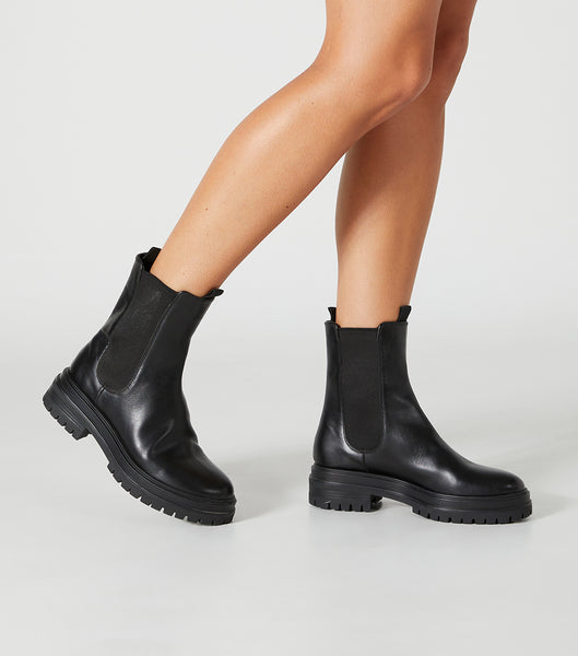 Botas de combate Tony Bianco Wolfe Black Como 4.5cm Negras | CRIIZ63523