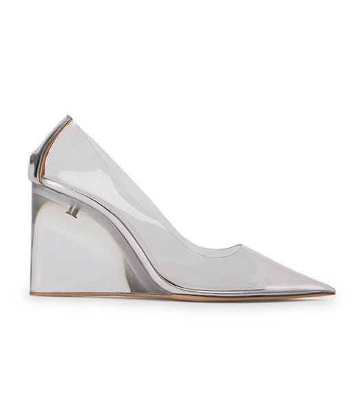 Court Shoes Tony Bianco Dolly Clear Vinylite/Silver 9.5cm Plateadas | CRJBT49184
