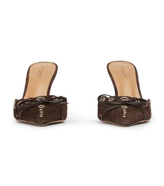 Court Shoes Tony Bianco Shae Espresso Suede 8cm Chocolate | CREGJ57257