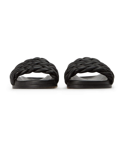 Flat Sandals Tony Bianco Layton Black Nappa Negras | GCRUC68979