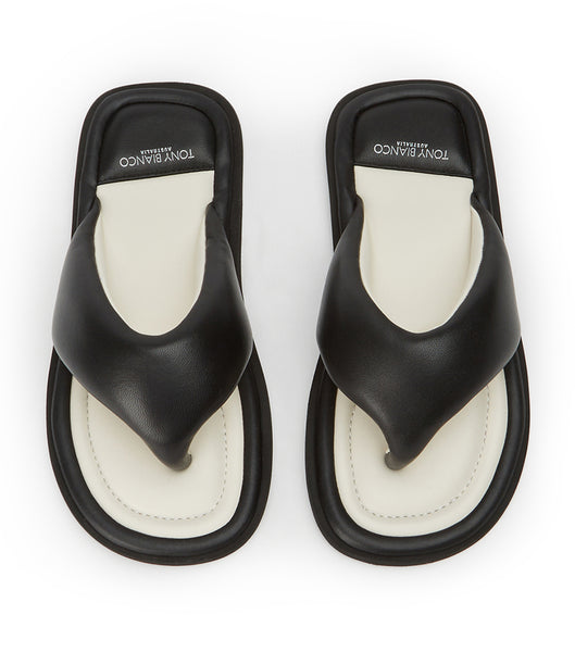 Sandalias de dedo Tony Bianco Nikki Black Nappa Negras | XCRGW98973