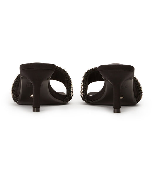Tacones Brillantes Tony Bianco Amos Crystal/Black Suede 6.5cm Negras | CRXMI49079
