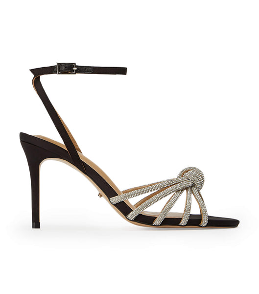 Tacones bajos Tony Bianco Helena Black Satin 8.5cm Negras | XCRGW24641