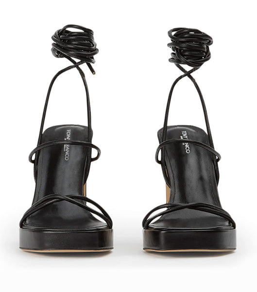 Tacones con tiras Tony Bianco Deon Black Nappa 11.5cm Negras | TCRWZ27603