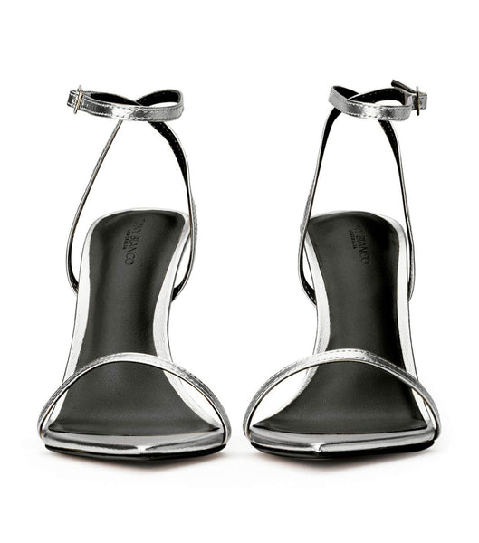 Tacones de aguja Tony Bianco Myra Silver Nappa Metallic 10.5cm Plateadas Metal | CREGJ97324