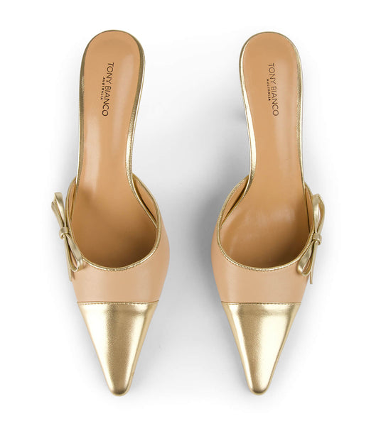 Tacones de evento Tony Bianco Shirley Beech/Gold 8cm Doradas | CRDYB75890