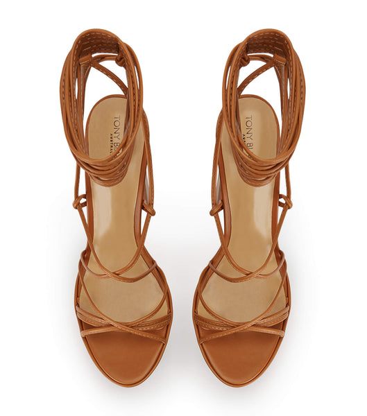 Zapatos Tacon Bloque Tony Bianco Jemma Tan Como 14cm Marrones | ACRWC69431