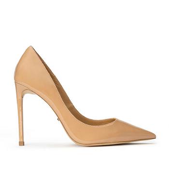 Court Shoes Tony Bianco Anja Nude Patent 10.5cm Beige | CRDFL10342