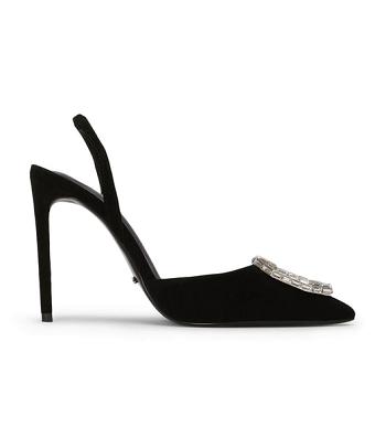 Tacones Brillantes Tony Bianco Arma Black Suede 10.5cm Negras | CRJZR48089