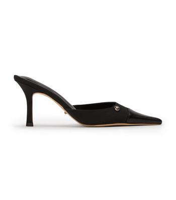 Tacones bajos Tony Bianco Stack Black Grosgrain/Black Como 8cm Negras | YCRVQ23410