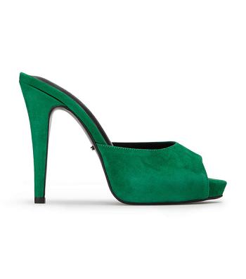 Zapatos Plataforma Tony Bianco Love Jade Suede 12cm Verde | LCRTR90751